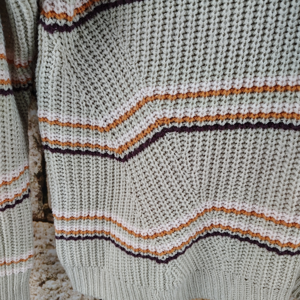 Maurices Striped Sweater with Button Detail - Picture 4 of 9